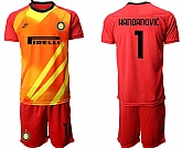 2020-21 Inter Milan 1 HANDANOVIC Red Goalkeeper Soccer Jersey,baseball caps,new era cap wholesale,wholesale hats